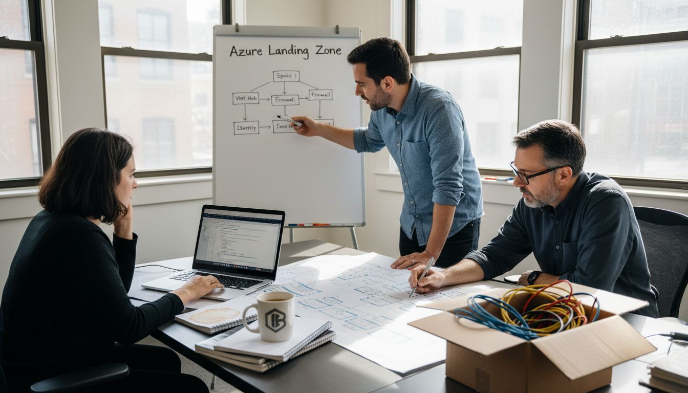 Engineering team planning Azure landing zone